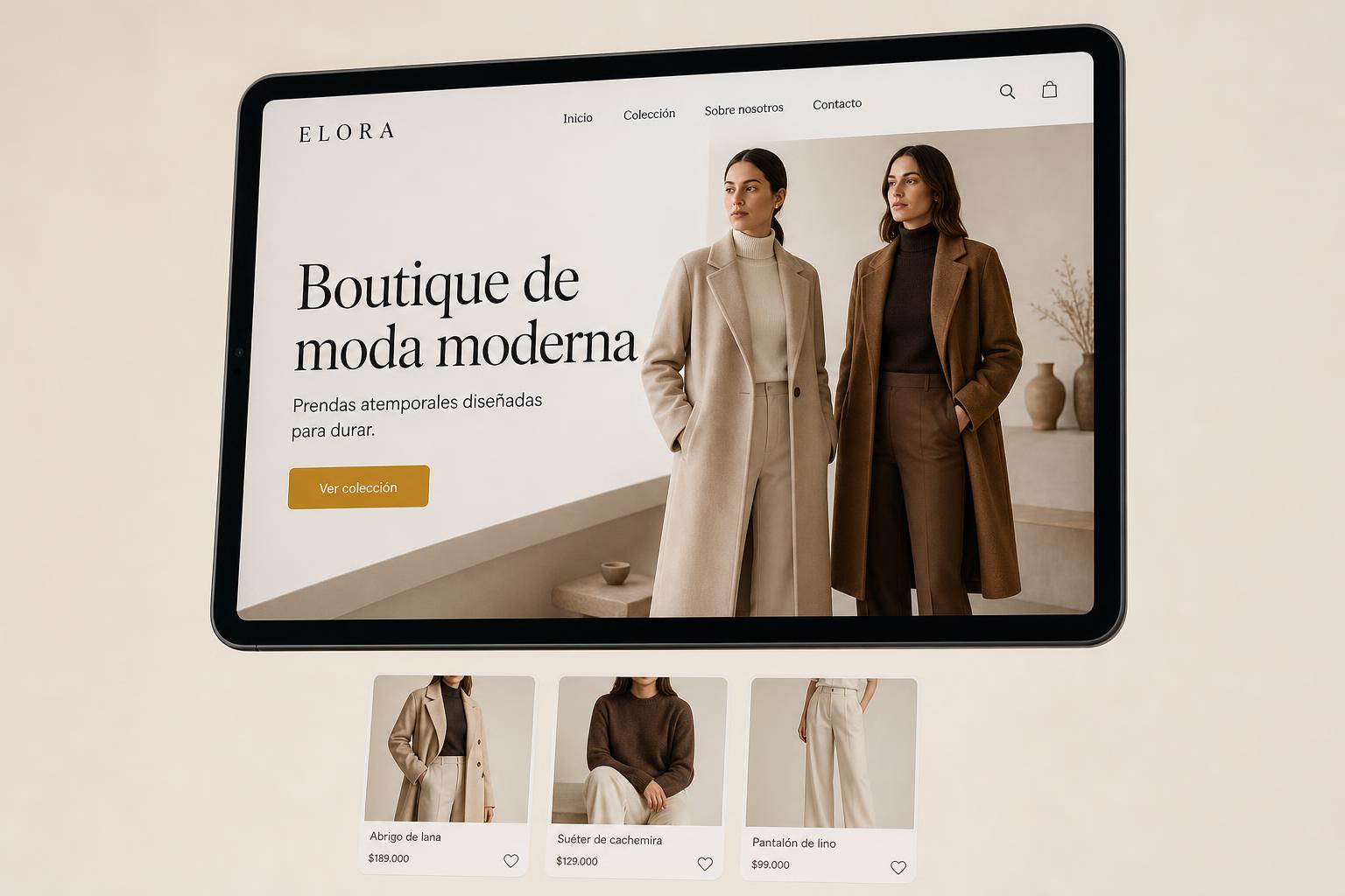 Landing page para Lume Studio