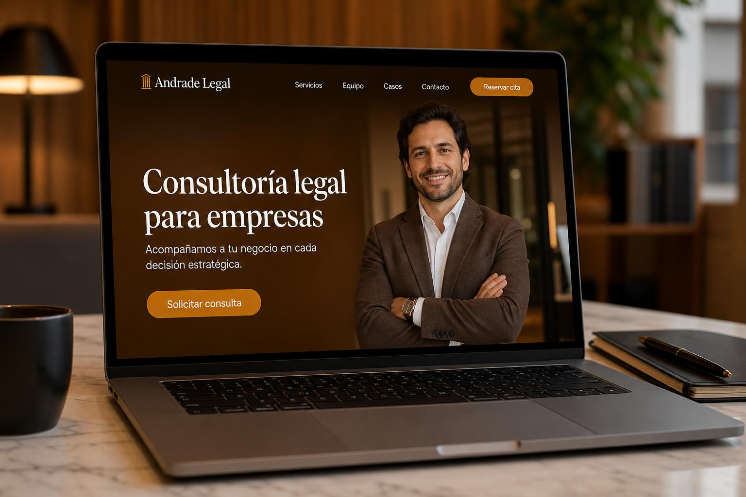 Landing page para Andrade Legal
